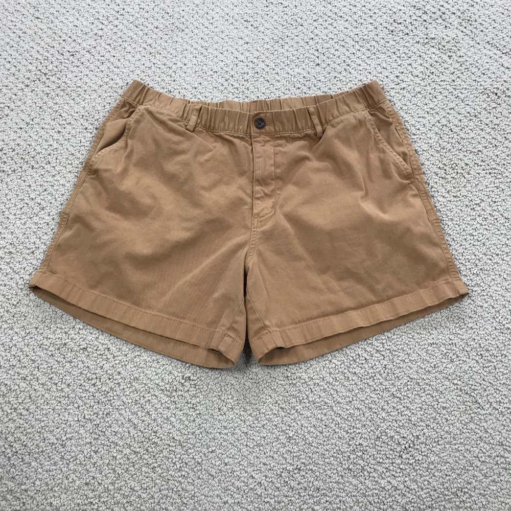 Bearbottom Clothing Khaki Tan Stretch Chino Shorts 5.5 Inseam Size XL
